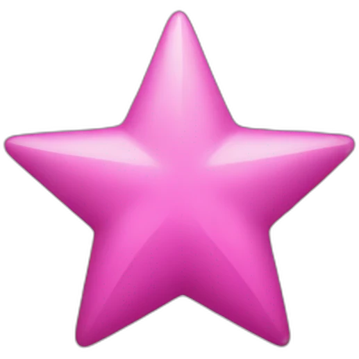 Pink-star emoji