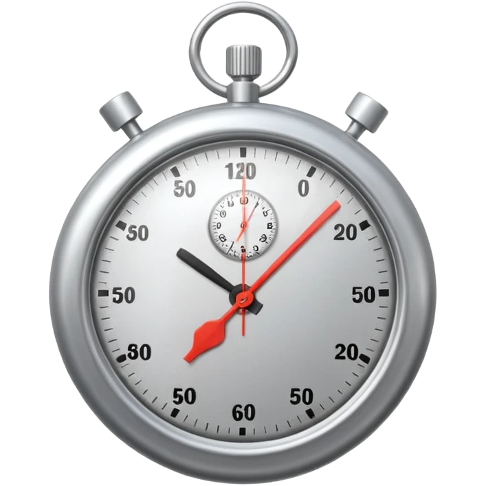 timer stop clock analog 3d emoji