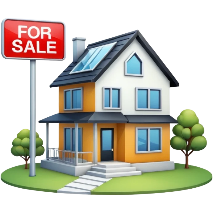 4d house w for sale sign emoji