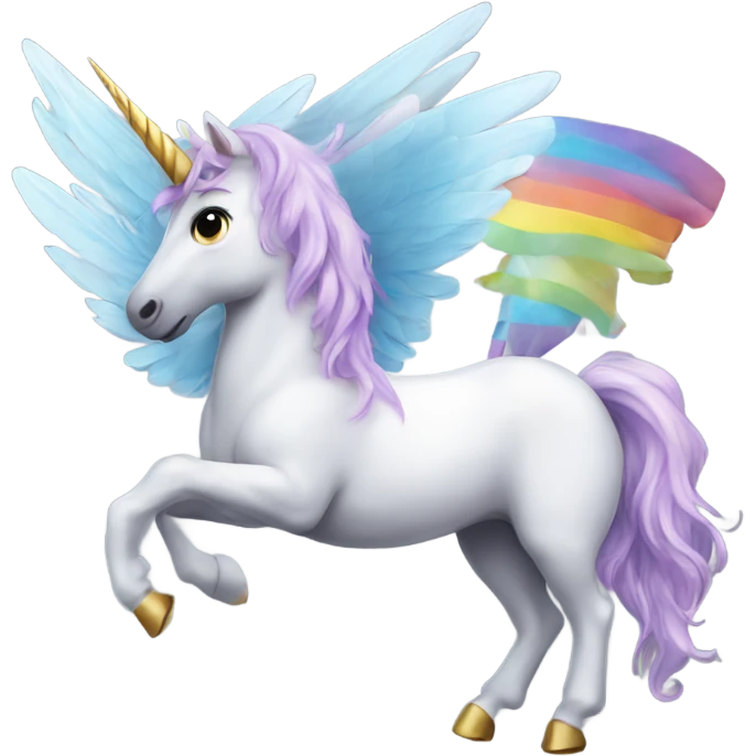 Unicorn with 5 wings emoji