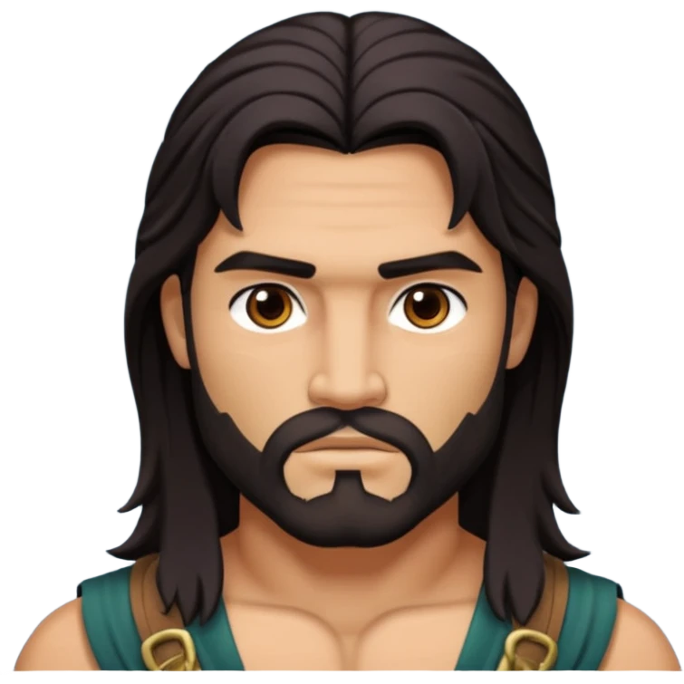 Crixus with long hair emoji