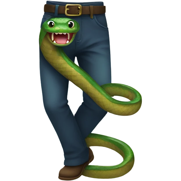 Snake in a pants emoji