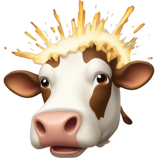 head explosion cow emoji