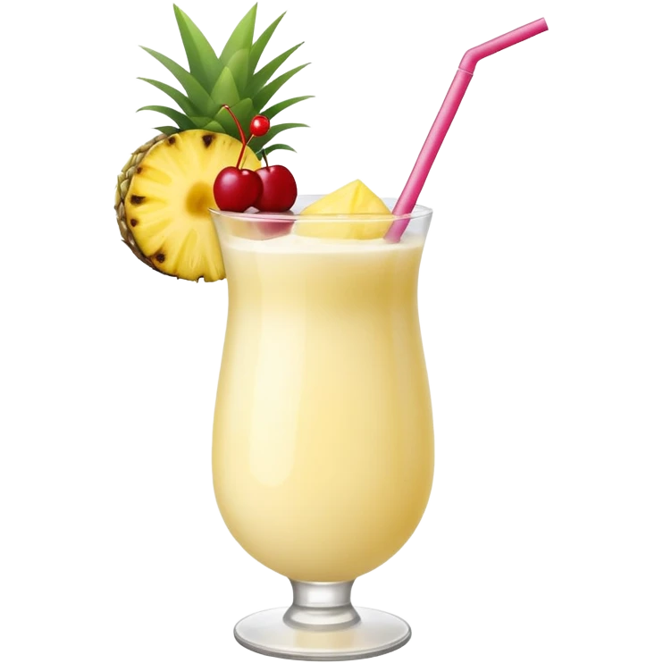 yellow pina colada emoji
