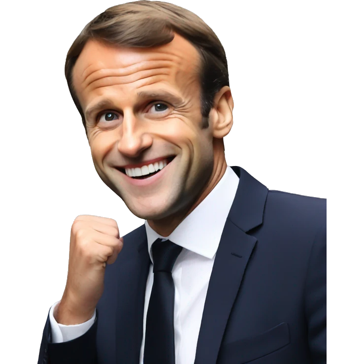 Emmanuel Macron happy emoji