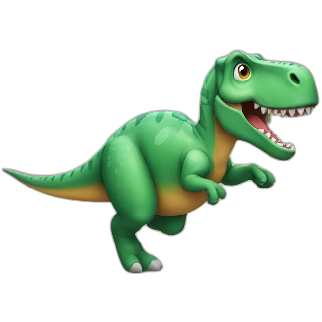 Dinosaur Running emoji