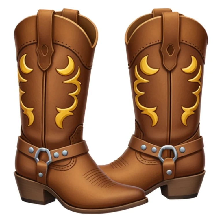 Cowboy boots emoji