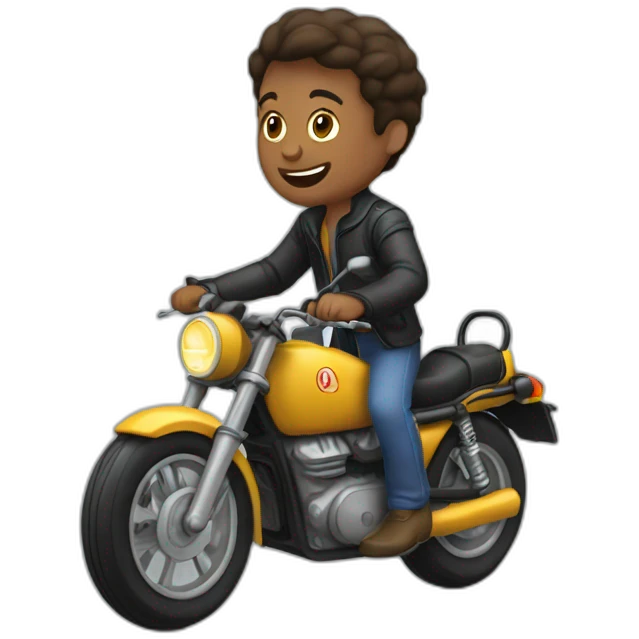 zoé sur ça moto  emoji