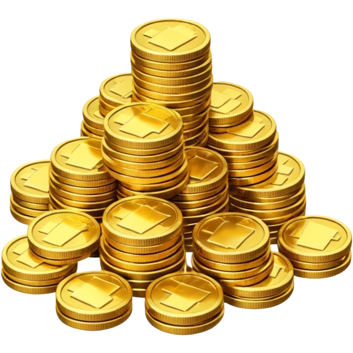 a lots of coins emoji