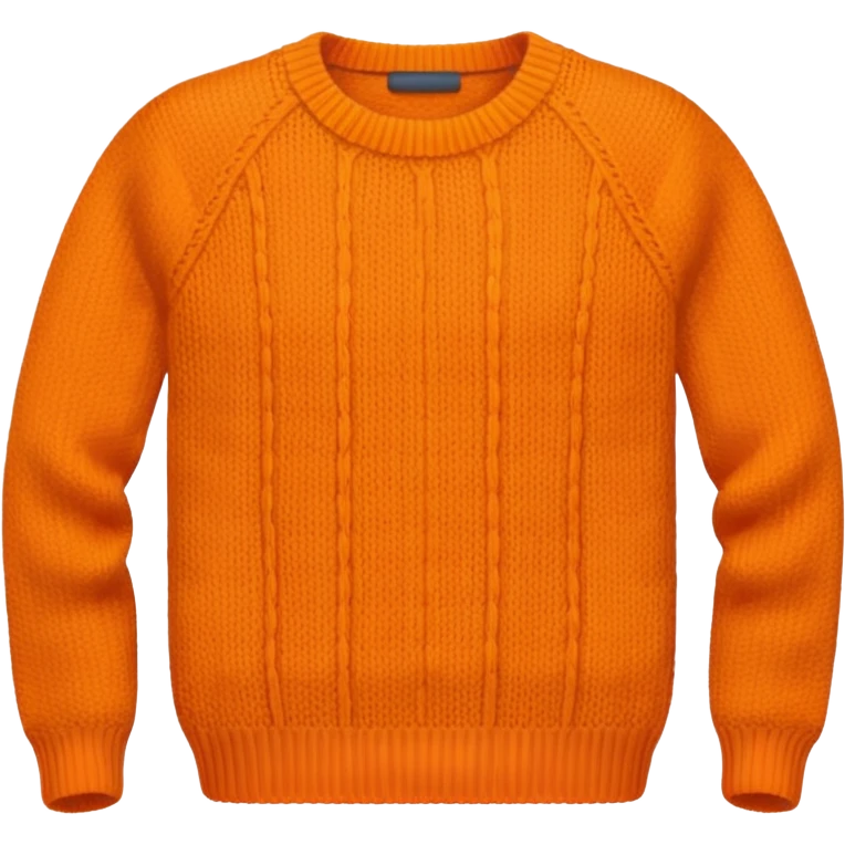 plain isolated orange sweater emoji