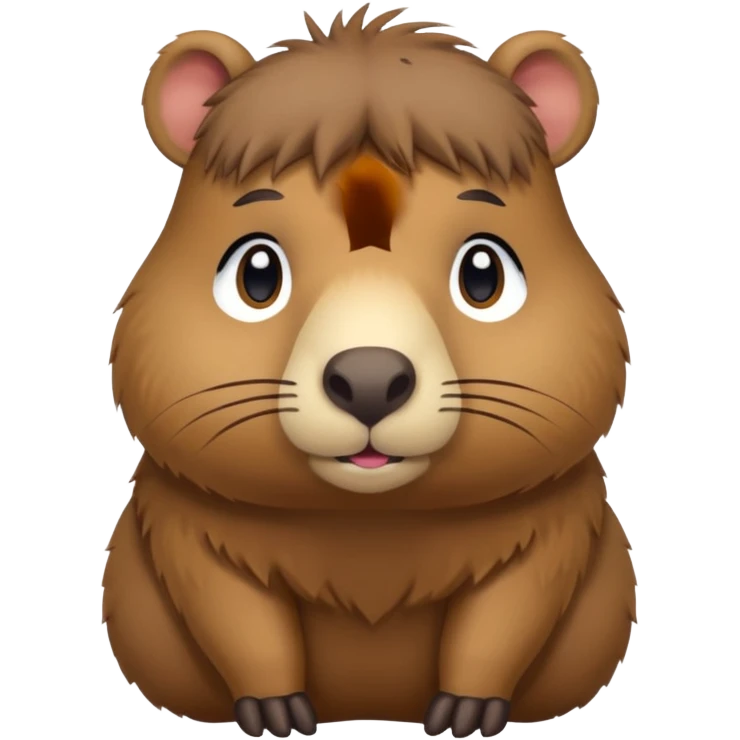 A capybara chibi style emoji