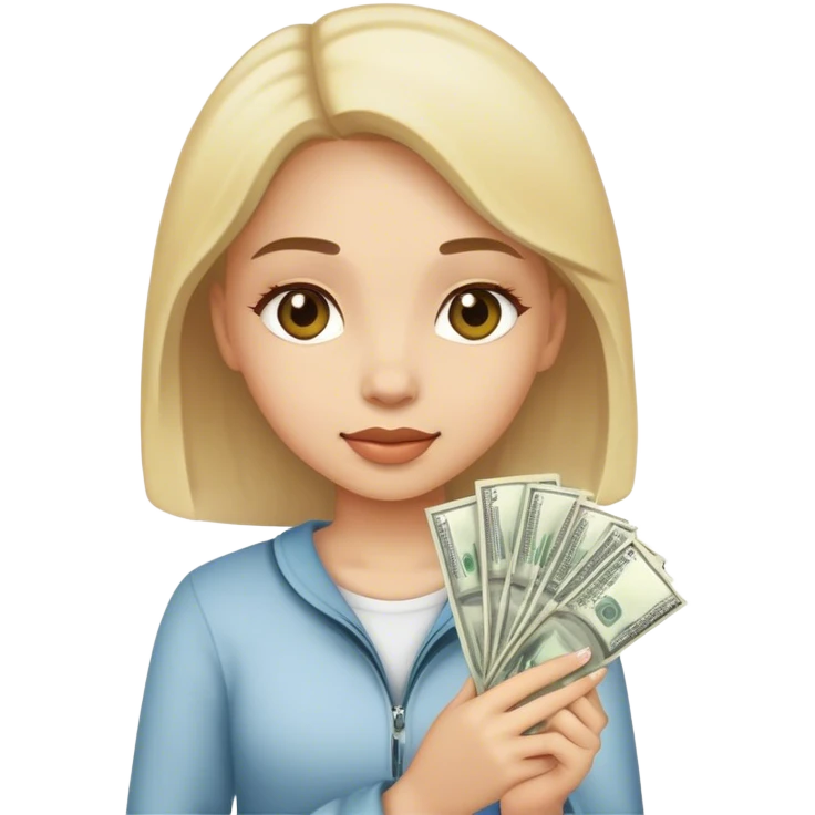Girl with money  emoji