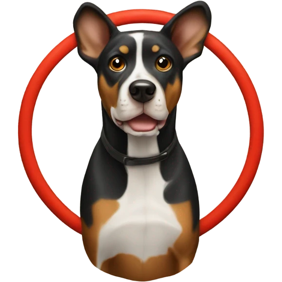 Bullseye dog  emoji