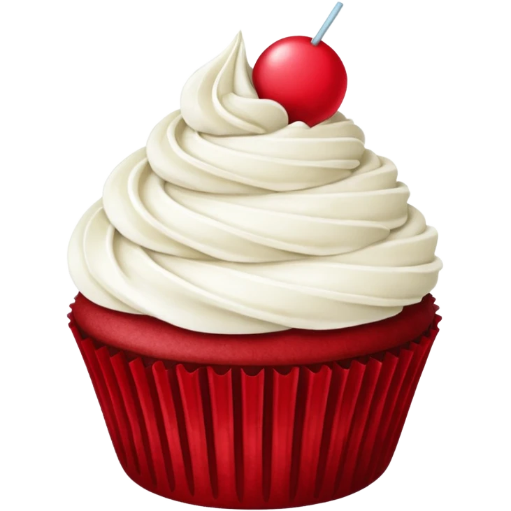 red velvet cupcake emoji