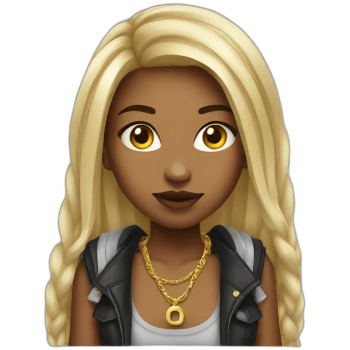 gangsta girl emoji