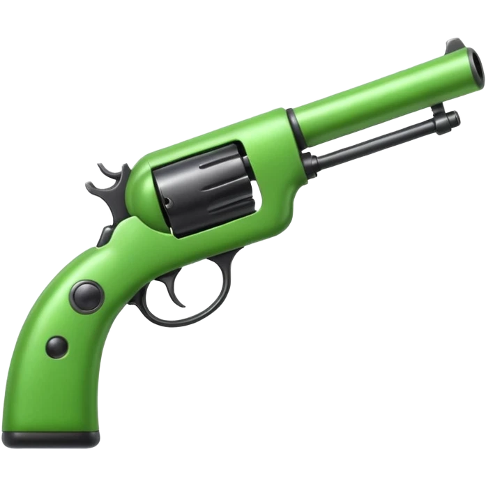 Pea with a gun emoji