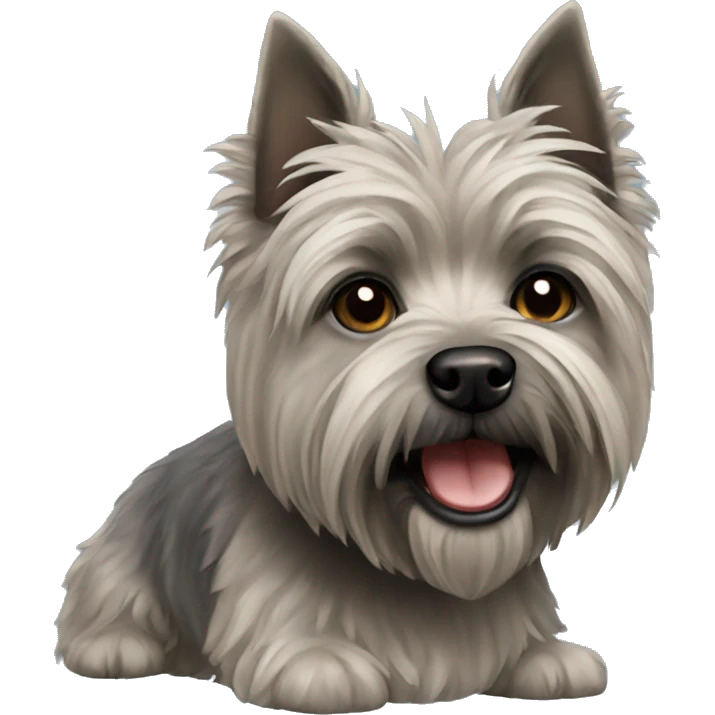 Gray cairn terrier emoji