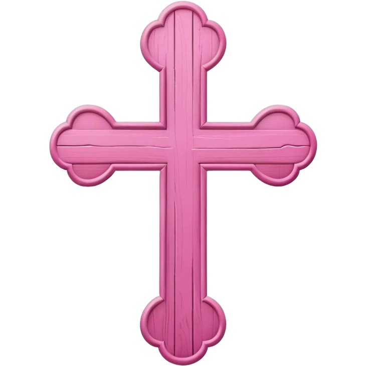 Pink cross emoji