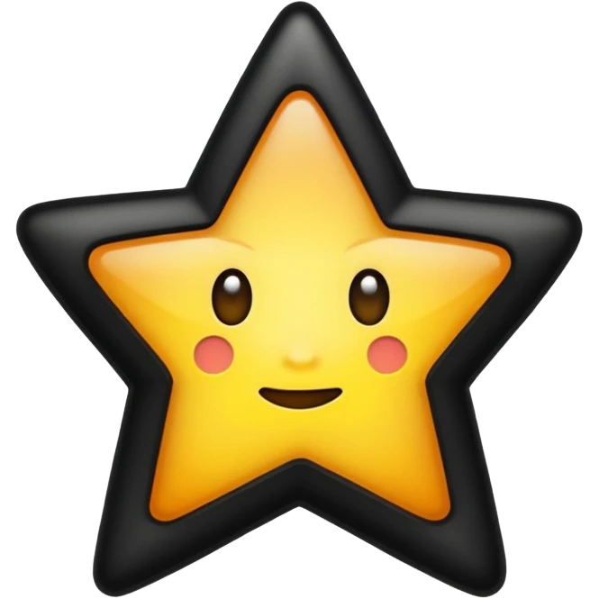 ★☆ - this shows full star and empty star but I want is first half black and second half empty emoji