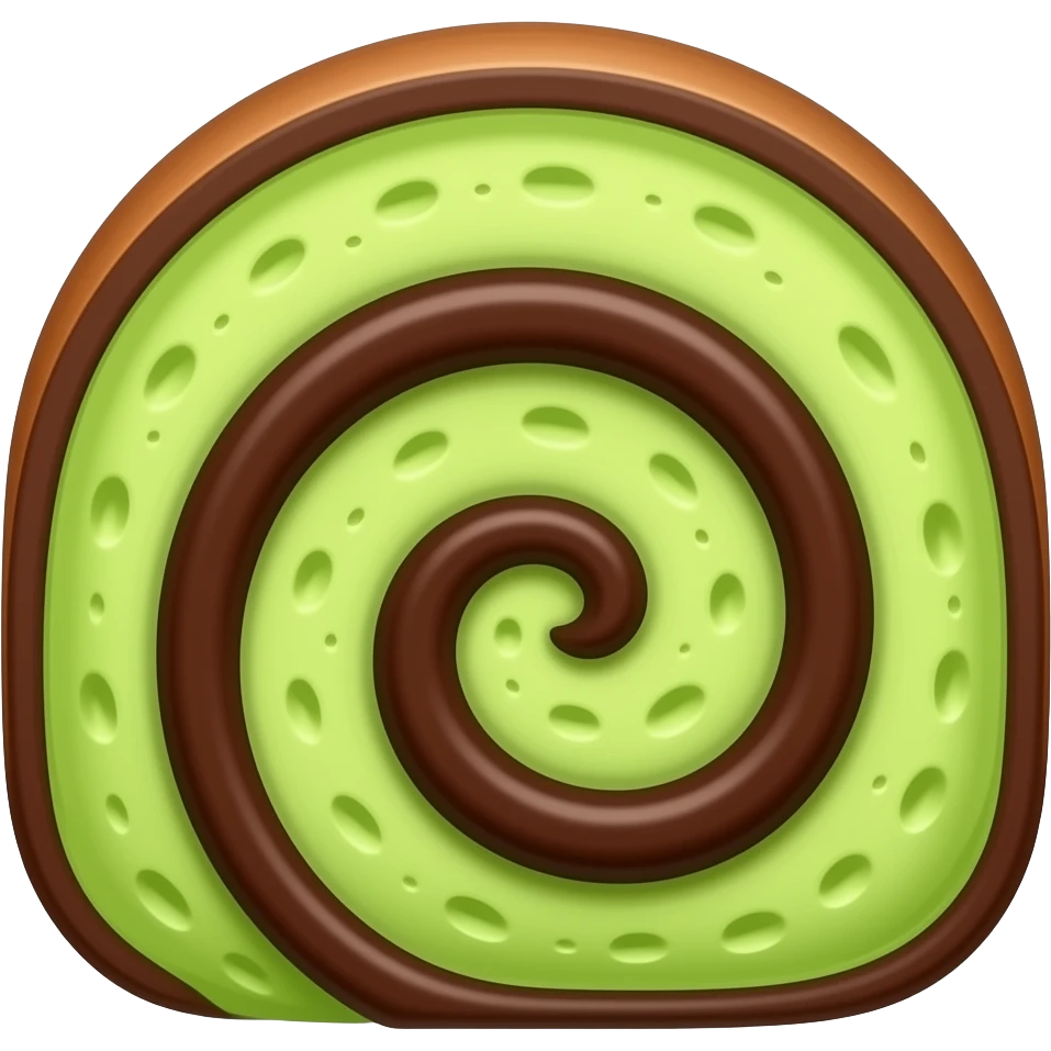 Pistachio chocolate swirl pound cake emoji