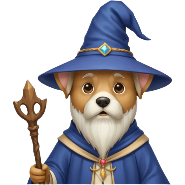 Dog wizard emoji