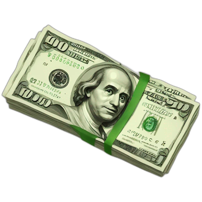 500 rupees cash bundle emoji