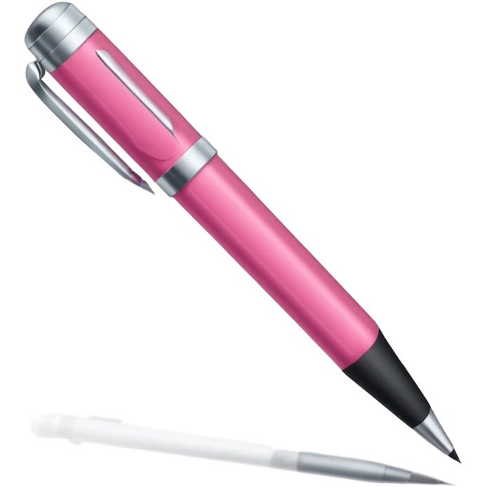 crée moi une feuille genre une liste avec un stylo de couleur dégradé rose foncé emoji