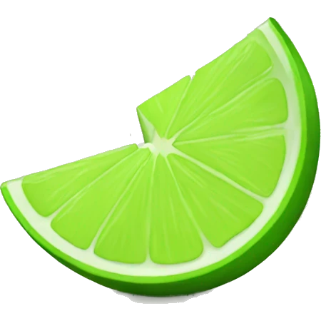 lime wedge emoji