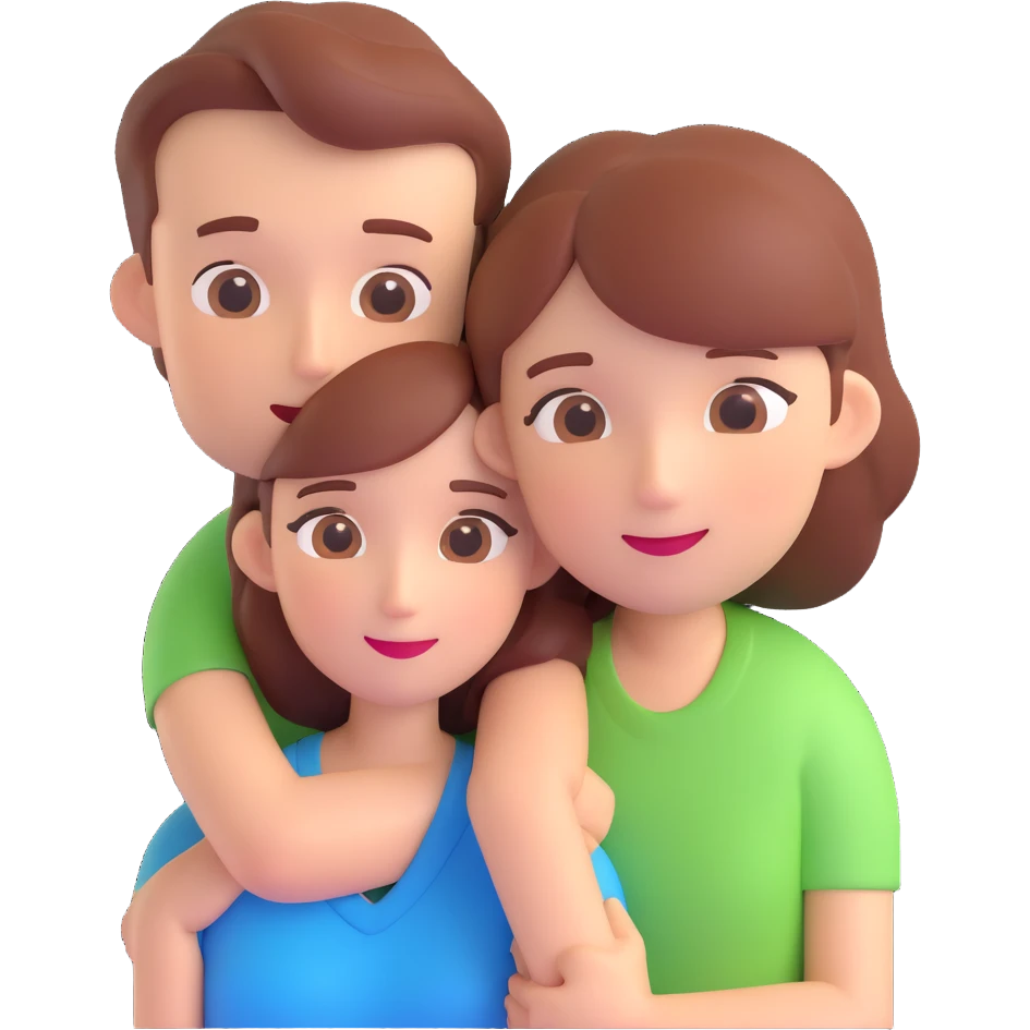 couple posing, close up pose, living room background emoji