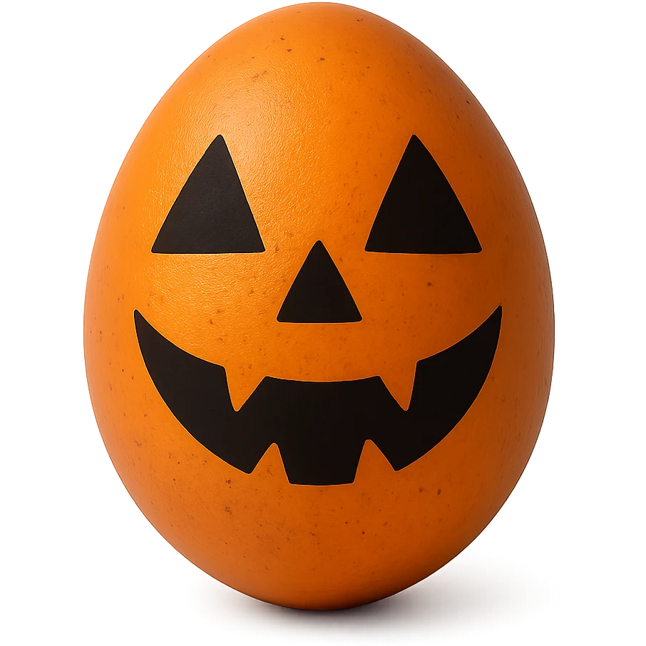 Halloween egg, remove background emoji