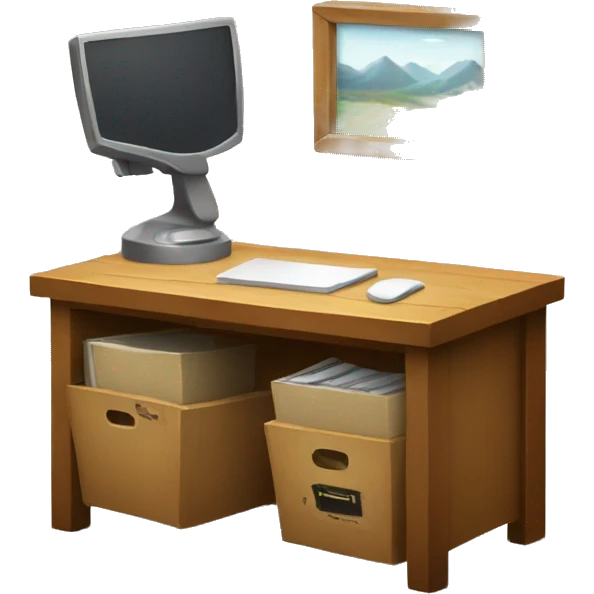 little desk crate open emoji