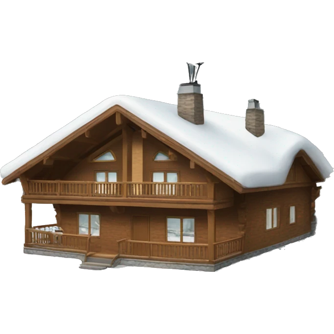 ski lodge  emoji