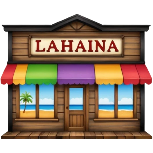 Lahaina stores multiple  emoji