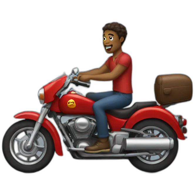 riding a car emoji