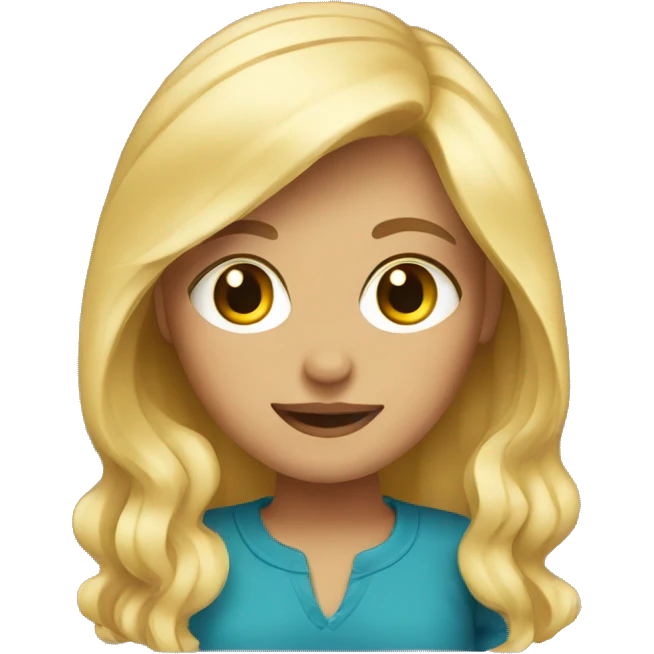 blonde girl emoji