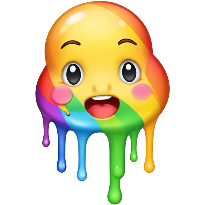 rainbow puke emoji