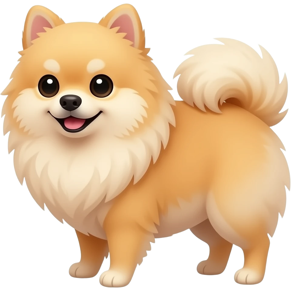 Blonde pomeranian emoji