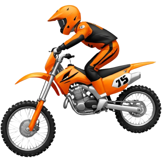 honda 125 dirt bike jumping emoji