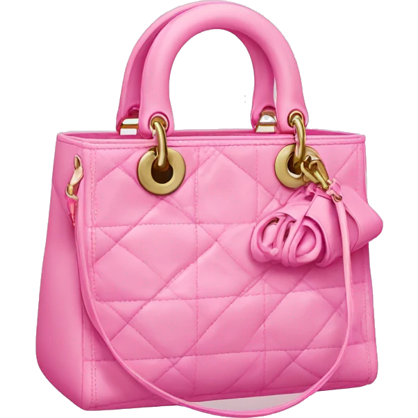Pink dior bag emoji