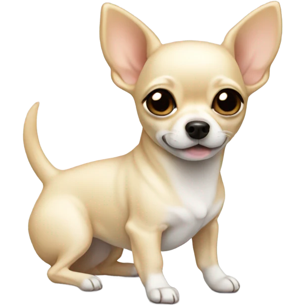 Cream colored chihuahua emoji