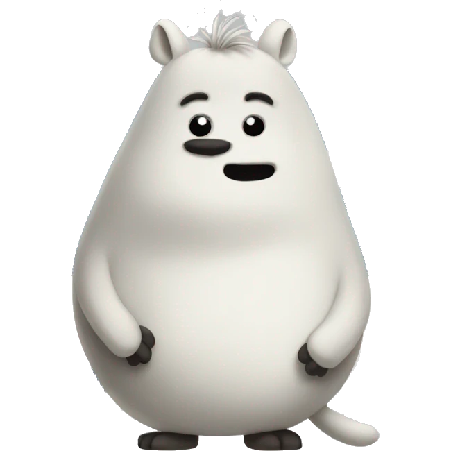 Moomin with Finland flag  emoji