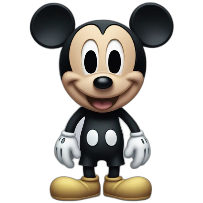 Mickey mouse creepy emoji