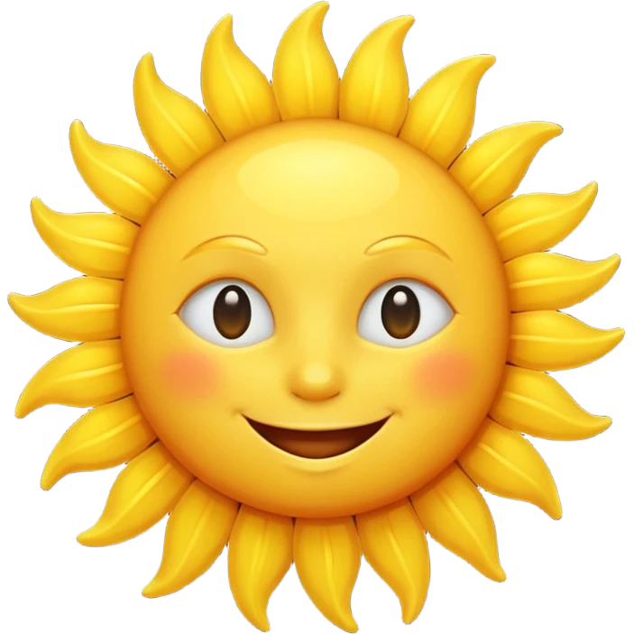 smiling sun emoji emoji