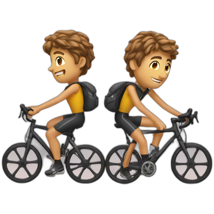 two cyclists emoji