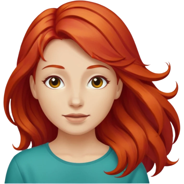 red hair emoji