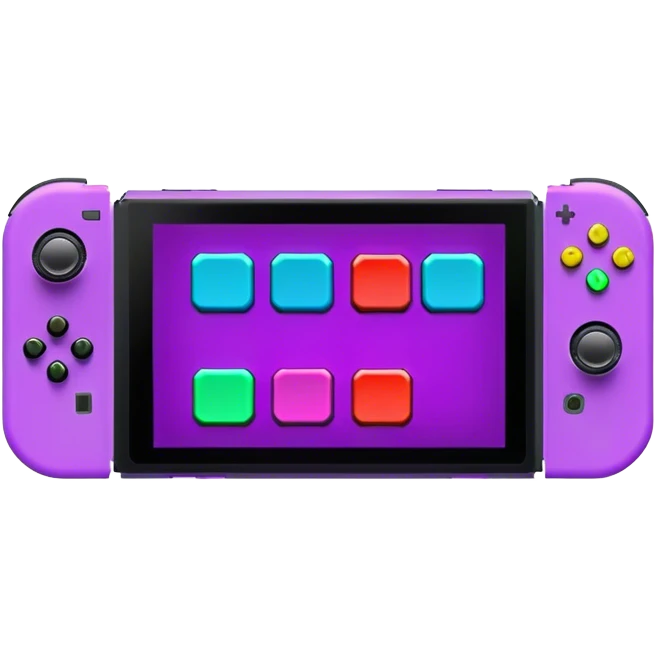 Neon purple gaming switch  emoji