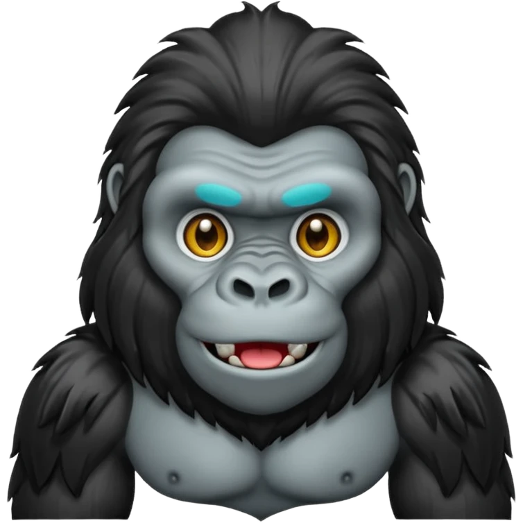 long haired gorilla emoji