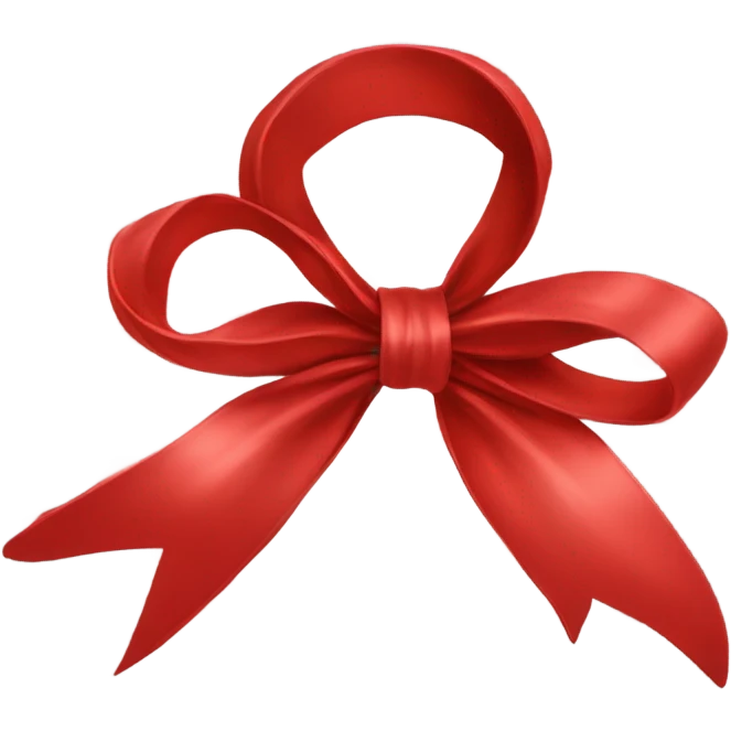 Red bow emoji