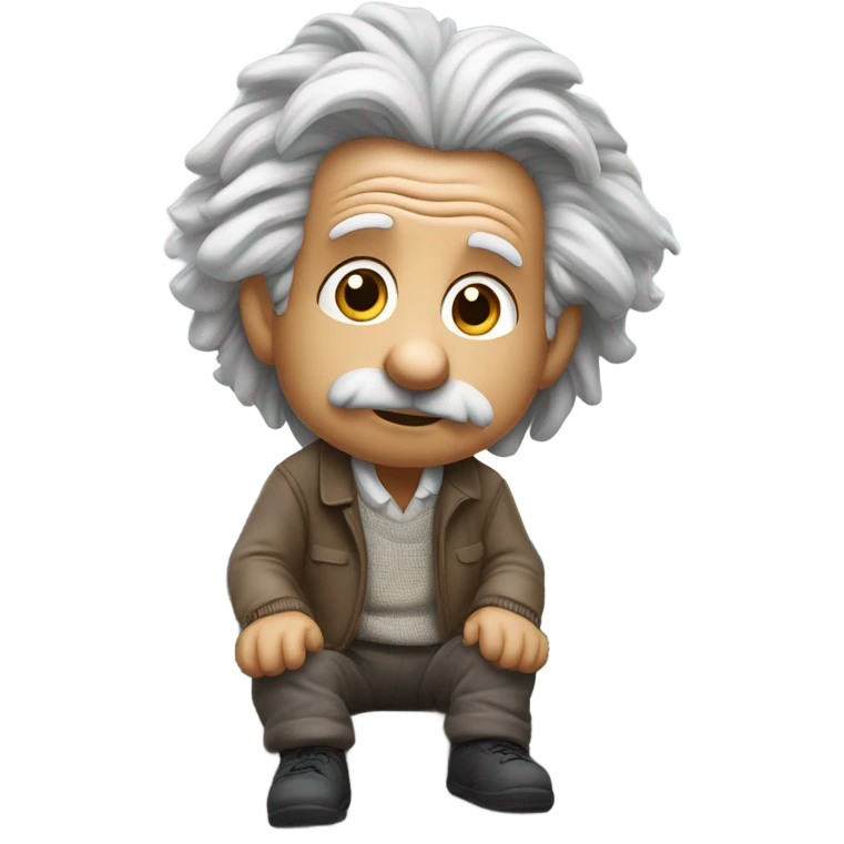 Einstein on a mountain  emoji