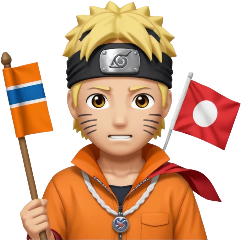 Naruto with Palästin flagge emoji